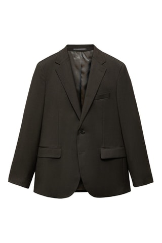 Veste costume slim-fit tissu comfort stretch - Marron