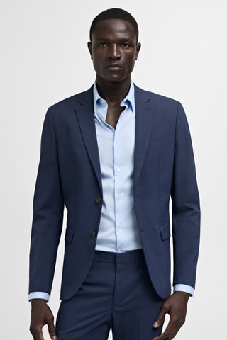 Veste costume París super slim-fit - Bleu