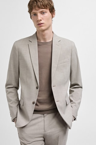 Veste costume París super slim-fit - Gris clair chiné