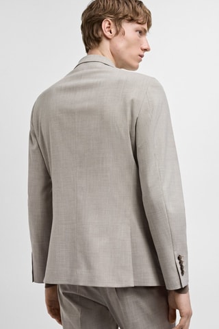 Veste costume París super slim-fit - Gris clair chiné