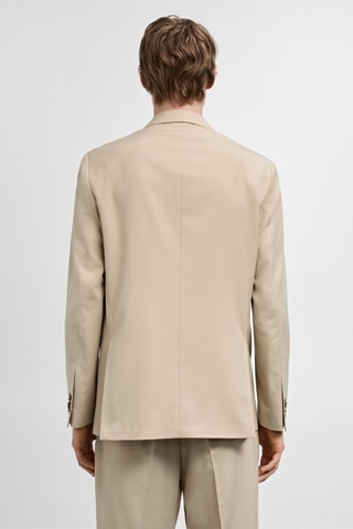 Veste costume regular-fit croisée - Beige