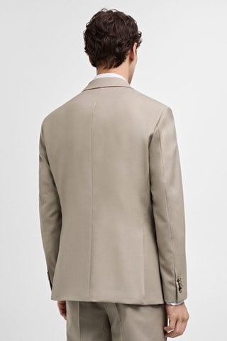 Veste costume slim-fit 100 % laine vierge - Beige