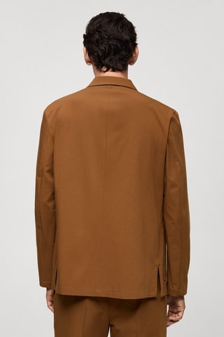 Veste slim-fit poches - Orange foncé