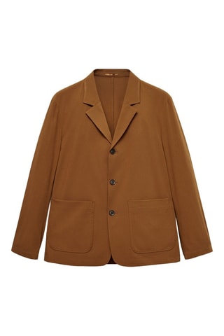 Veste slim-fit poches - Orange foncé