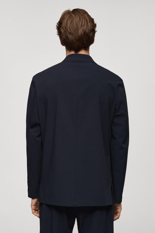 Veste slim-fit poches - Bleu marine