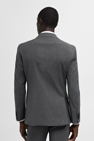 Veste costume slim-fit tissu comfort stretch - Gris