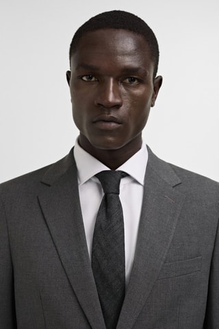 Veste costume slim-fit tissu comfort stretch - Gris