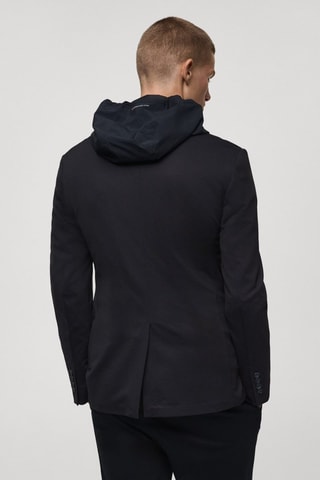 Veste costume infroissable tissu stretch - Bleu marine