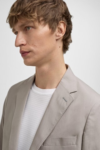 Veste costume slim-fit mélange de lin - Gris clair