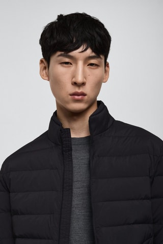 Veste matelassée rembourrage plumes - Anthracite