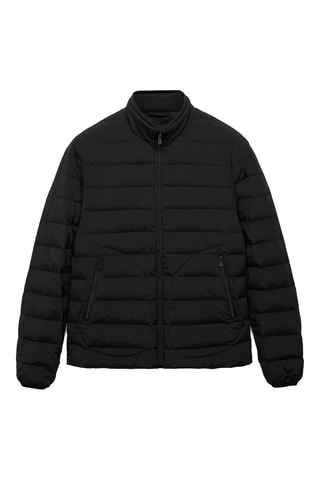 Veste matelassée rembourrage plumes - Noir