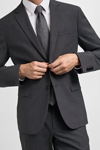 Veste costume París super slim-fit - Gris chiné