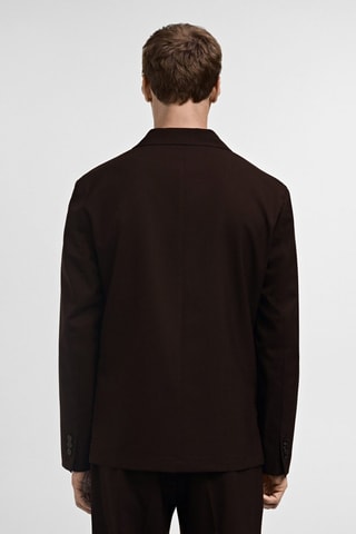 Veste costume 100 % laine slim-fit - Marron