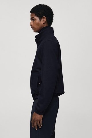 Blouson laine regular-fit - Bleu marine