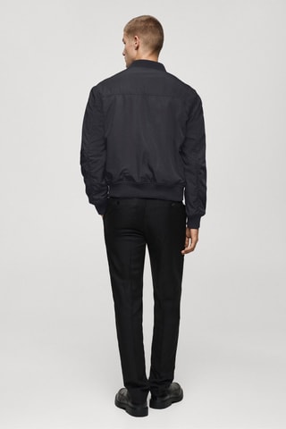 Bomber matelassé résistant à l'eau - Bleu marine