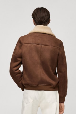 Blouson double face moutonné - Marron