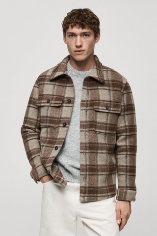 Surchemise flanelle carreaux - Sable