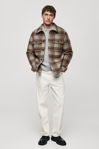 Surchemise flanelle carreaux - Sable