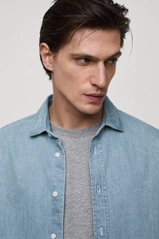 Chemise en jean regular-fit - Bleu clair