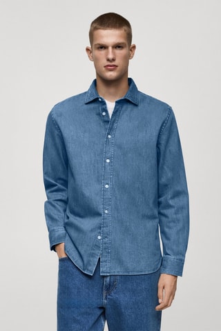 Chemise en jean regular-fit - Bleu