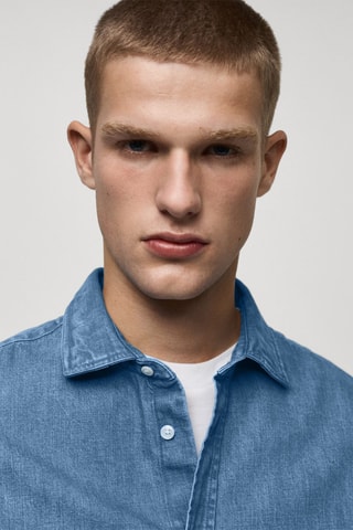 Chemise en jean regular-fit - Bleu