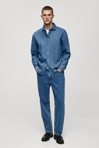 Chemise en jean regular-fit - Bleu