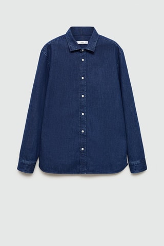 Chemise en jean regular-fit - Bleu marine