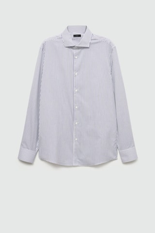 Chemise slim fit 100 % coton - Bleu marine