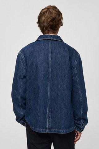 Surchemise en jean relaxed-fit - Bleu marine