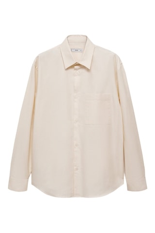 Chemise relaxed-fit oxford coton - Vanille