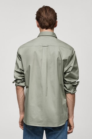 Chemise regular fit coton - Kaki