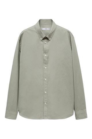 Chemise regular fit coton - Kaki