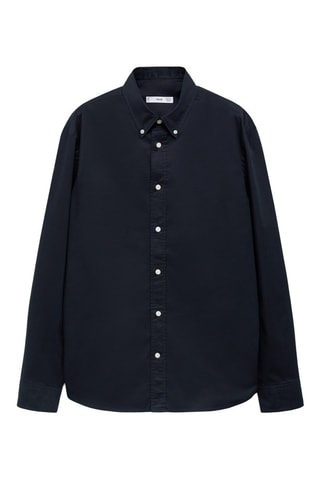 Chemise regular fit coton - Bleu marine