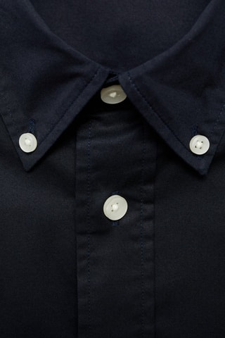 Chemise regular fit coton - Bleu marine