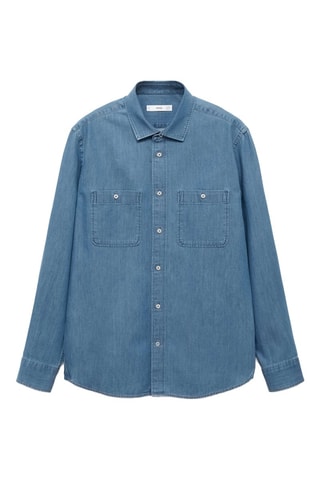 Surchemise en jean poches regular-fit - Bleu