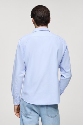 Chemise regular fit coton Oxford - Bleu clair