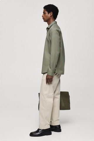 Chemise 100 % coton structure regular-fit - Kaki