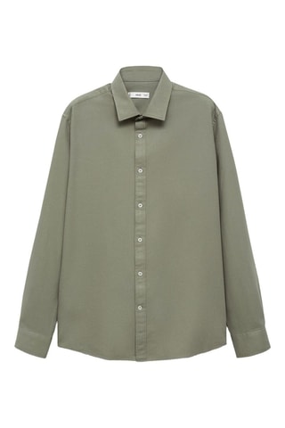 Chemise 100 % coton structure regular-fit - Kaki