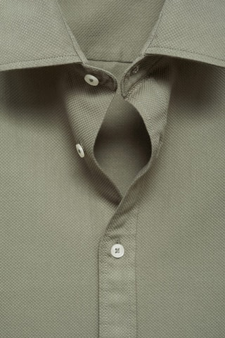 Chemise 100 % coton structure regular-fit - Kaki