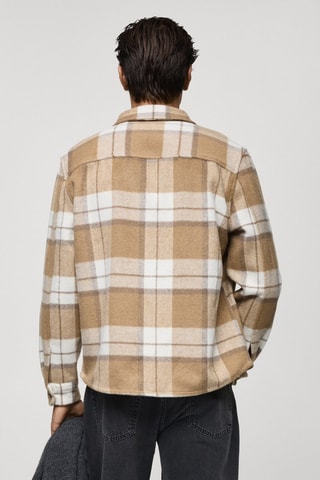 Surchemise flanelle carreaux - Beige