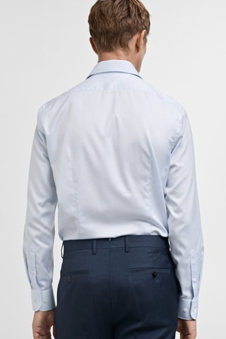 Chemise costume slim fit coton - Bleu clair