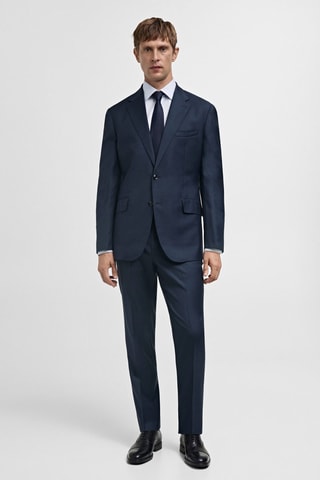 Chemise costume slim fit coton - Bleu clair