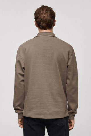 Polo coton relaxed-fit - Gris