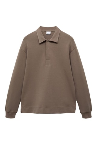 Polo coton relaxed-fit - Gris