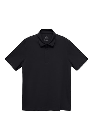 Polo tissu comfort stretch - Bleu marine