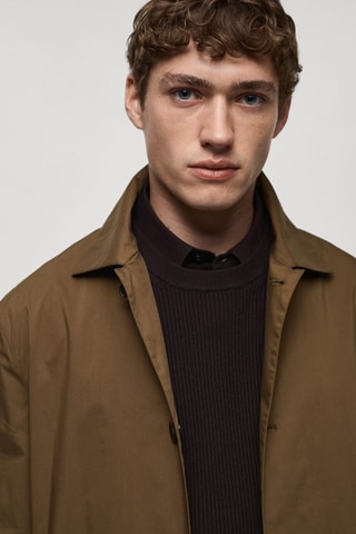 Trench classique résistant à l'eau - Marron