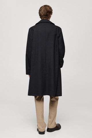 Trench oversize comfort stretch - Bleu marine