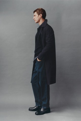 Trench oversize comfort stretch - Bleu marine