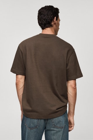 T-shirt 100 % coton relaxed-fit - Kaki