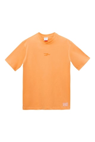 T-shirt 100 % coton imprimé - Orange